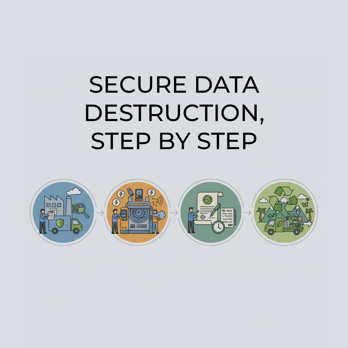 On-site data destruction services for businesses
