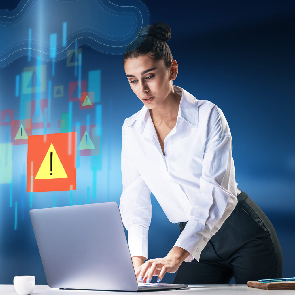 Servers and racks in secure e-waste processing