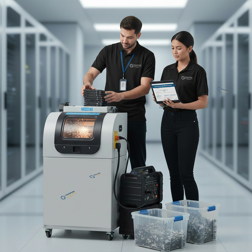 On-site data destruction call to action