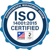 GWS Recycling ISO 14001:2015 certification badge