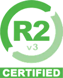 GWS Recycling R2v3 certified e-waste badge